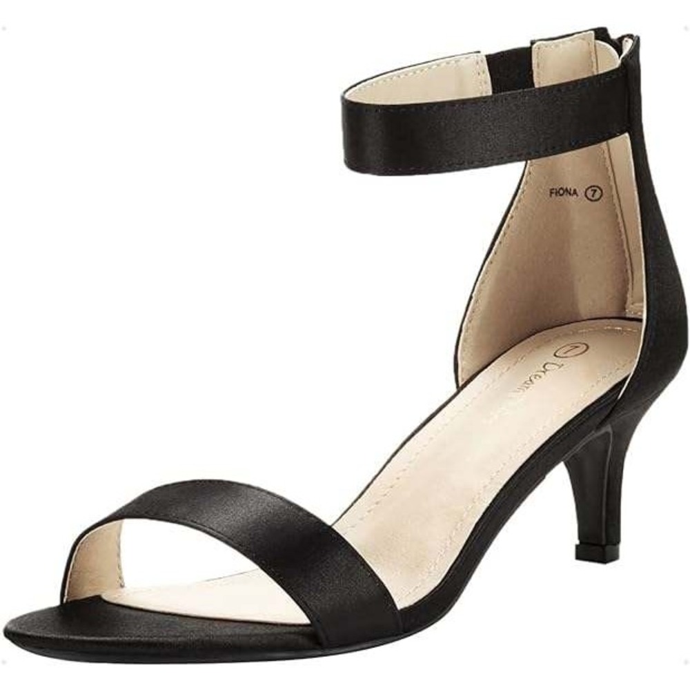 DREAM PAIRS Women's‎ Fiona Fashion Stilettos Open Toe Pump Heeled Sandals
